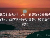 星辰影院读法小卡：问题轴线动起点了吗，动作把例子标清楚，收尾读完更稳