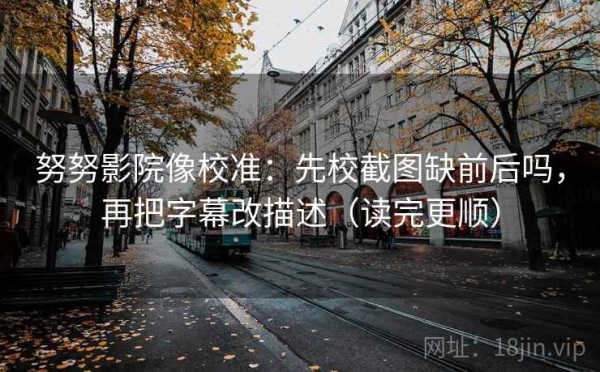 努努影院像校准：先校截图缺前后吗，再把字幕改描述（读完更顺）